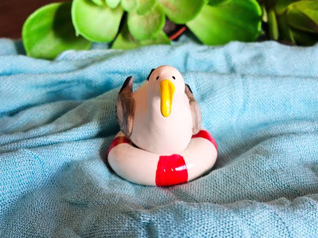 Tiny Seagull Figure